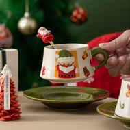 Christmas Ceramic Cup Coffee Cup Set Christmas Cup Christmas Gift Couple Cup Milk Cup