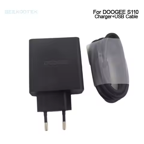 New Original DOOGEE S110 Charger Official Quick Charging Adapter TPYE-C USB Cable Data Line Charger 