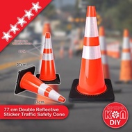 KNN-DIY HEAVY DUTY 30" SAFETY CONE / Safety Cone Traffic Cone Double Reflective Sticker Road Cone He