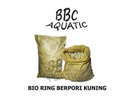 BIO RING BERPORI KUNING BACTERIA HOUSE MEDIA FILTER PERKARUNG