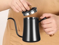 (圖片與實物一樣)專業手沖咖啡壺 不鏽鋼 黑色電磁爐可用 150ml