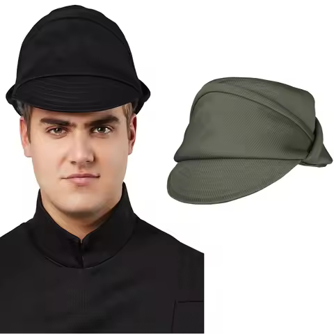Imperial Officer Hat Mens WW2 Military Army Commander Uniform Headgear Hat Cosplay Accessories