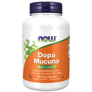 NOW Supplements, DOPA Mucuna, Standardized Mucuna Extract with Naturally Occurring 15% L-Dopa, 180 V