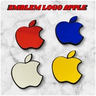 APPLE LOGO RAISED EMBLEM 3D RAISED STICKER FOR MOTORCYCLE CAR 3D ACRYLIC EMBLEM IPHONE LOGO MOTORCYC