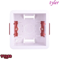 TYLER Gypsum Board Lining Box, Junction Box Embedded Install Wall Socket Cassette, Durable White 86 Type 35/46mm Depth Wall Switch Box Socket