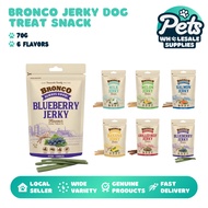 Bronco Jerky Dog Treat 70g - Beef, Banana, Blueberry, Melon, Milk, Tasty Flavors