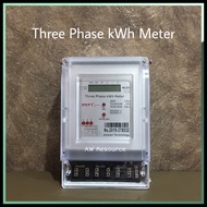 Digital kWh Meter 3Phase 10/100A 240/415v / Three Phase kWh Meter