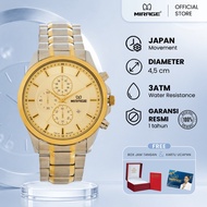 Mirage Men's Analog Watch 8787 M Silver Gold Original Stainless