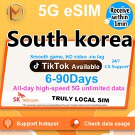 South Korea eSIM Ultimate 6-90 Days 5G High Speed Unlimited Data | Instant 24h Delivery | Asia Trave
