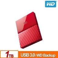 [ASU小舖] WD My Passport 1TB(紅) 2.5吋行動硬碟(WESN)