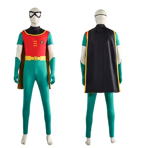 Robin Teen Titans Cosplay Costume Superhero Robin Movie Character Performance Cosplay Costume