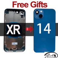 New DIY Back Cover Housing for XR to 14 Back Battery Middle Frame Replacement For Xr Like 14 Housing