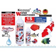 KINTONS WATER CONDITIONER Chlorine,Ammonia NH3 ,Nitrite HNo2 280ml/1000ml