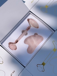 [CHÍNH HÃNG] Bộ đá guasha massage mặt bằng đá tự nhiên giúp hỗ trợ nâng cơ săn chắc da