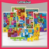 Wooden Tetris Jigsaw Animal Puzzle Jigsaw Puzzle Puzzle for Kids