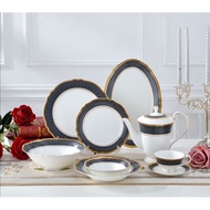 VANTAGE

20PCS EMBOSSED FLORAL COBALT BLUE TEA SET