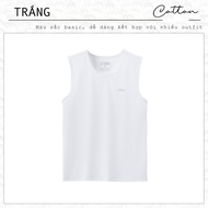 Áo ba lỗ nam S2 SPORT áo thun sát nách trơn basic chất cotton mềm dáng thể thao khoẻ khoắn - STT02