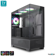 เคสคอมพิวเตอร์ Tsunami Rascenco REO-3 Panorama ARGB ATX Gaming Case with JZ 12CM ARGB Cooling Fan x4