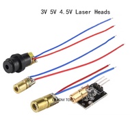 3V 5V 4.5V Laser Head Diode Dotted Red Copper Semiconductor Laser Tube 6MM OD