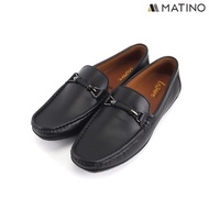 MATINO SHOES รองเท้าชายโลฟเฟอร์หนังแท้ รุ่น MC/S 9101 BLACK/TAN