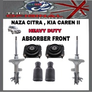 KYB RS ULTRA SAME QHUK QUALITY NAZA CITRA , KIA CAREN II ABSORBER FRONT HEAVY DUTY +MOUNTING + BOOT SUSPENSION