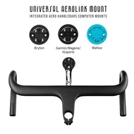 Bicycle Universal Integrated Aero Handlebars GPS Computer Mount for Garmin Edge Bryton iGPSPORT Magene Bike Computer