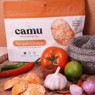 Guilt-free Snack High Protein Camu Tempeh Crunch Kerepek Tempe Soybean Chips Vegan Gluten-free 75g (