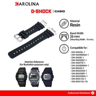 G-SHOCK DW-5600SKC Strap GW-B5600/ GW-B5600AR/ GW-B5600BP/ GW-B5600MG/ GW-M5610U 26mm Black Resin/ 1