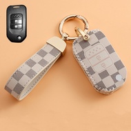 ปลอกกุญแจรถยนต์เคสกุญแจหนังสำหรับ Honda Civic CRV HRV BRV City/accord/HRV 2014ถึง2020แบบไร้กุญแจ/อัจฉริยะ