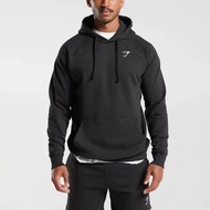 Gymshark crest hoodie Sports Fitness Sweatshirt Men Pullover Fleece Training Loose hoodie