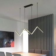 โคมไฟ LED ห้อย ตกแต่งบ้าน สไตล์โมเดิร์นแบบมินิมอล แสงไฟ LED แบบ 3 สี/ปรับแสงได้อย่างไร้ขั้นตอน ตัวเร
