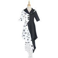 Carnival selling Movie Cruella De Vil Cosplay Costumes 101 Dalmatians Adult Women's New Fashion Blac