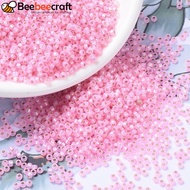 1bottle MIYUKI Round Rocailles Beads Japanese Seed Beads (RR643) Dyed Pink Sierlined Alabaster 11/0 