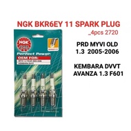 NGK BKR6EY11 SPARK PLUG _4pcs PRD MYVI OLD 1.3 2005-2006 KEMBARA DVVT AVANZA 1.3 F601