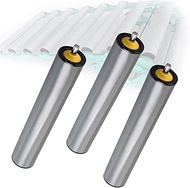 3 Pack PVC Conveyor Rollers, Conveyor Belt Roller Replacement 4 6 8 10 12 14 16 18 20 24 28 32 In Lo