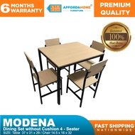 Modena Dining Set Without Cushion - Affordahome Furniture