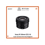 [READY STOCK | 1 YEAR WARRANTY] Sony FE 50mm f/2.5 G Lens