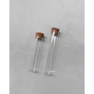 Cylinder glass tube cork lid glass tube cylinder jar multipurpose