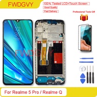 6.3นิ้วสำหรับ Realme 5 Pro/ Realme Q สัมผัสหน้าจอ LCD หน้าจอดิจิตอล Lcds + เครื่องมือซ่อมของขวัญฟรี 