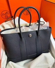 全新2026 Hermes mini Garden Party gp 黑銀