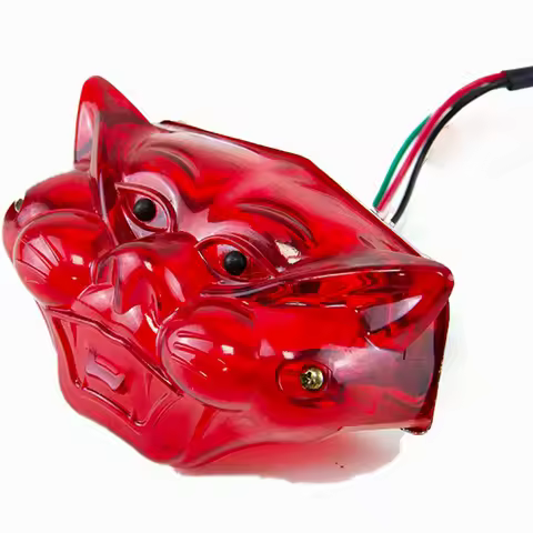 Universal Motorcycle Stop signal Taillight System Bulb Lens Tom Cart Rear Lights brake Tail Lamp For