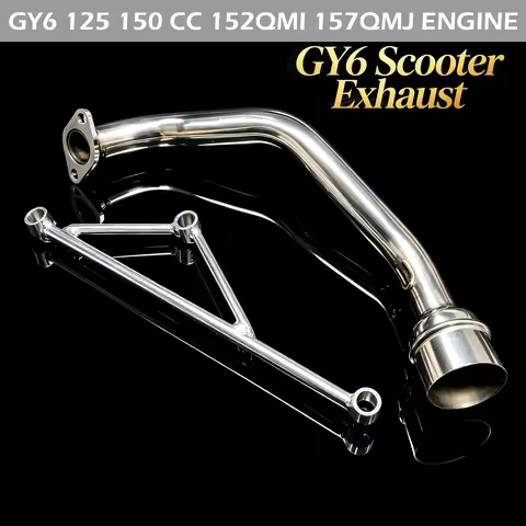 GY6 Engine Motorbike Modified Exhaust Contact Pipe GY6 125 150 CC Scooter Exhaust Muffler 152qmi 157