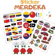 Sticker Planner and Journaling Sticker Bendera Negeri Malaysia Sticker Merdeka Pelekat