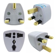 Universal 3 Pin Plug Adaptor 2 Pin Multi Pin To 3 Pin UK International Adapter-TV-UK3PinPlug