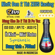 Zeus (BLACK) 2T Racing 2-stroke oil for yaz poker - 2-stroke vehicle (700ML) imported from Indonesia