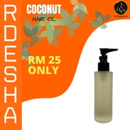 RD ESHA || COCONUT HAIR OIL || GLASS BOTTLE