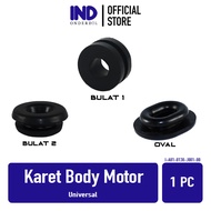 Karet Body Bodi Motor Dop Accu Aki Grommet Bulat Oval All Honda Yamaha Universal Supra X 125 & Supra