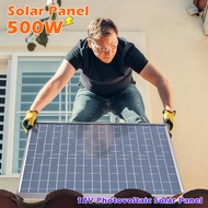 Solar Panel Kit Complete 12V Polycrystalline Power Portable Outdoor Rechargeable Sola 500W 1000W Cel
