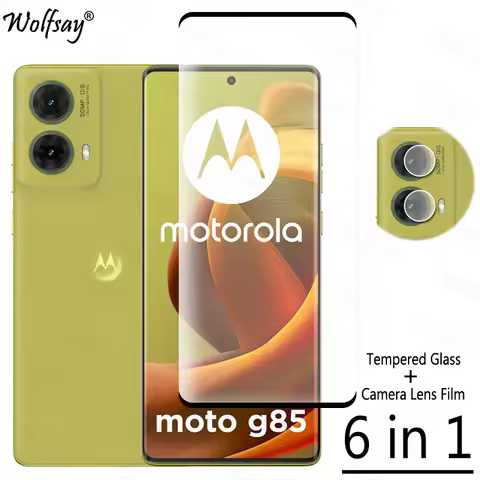 Full Cover Tempered Glass For Motorola Moto G85 Screen Protector For Moto G85 Screen Glass Camera Le