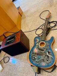 Fender acoustasonic blue paisley limited